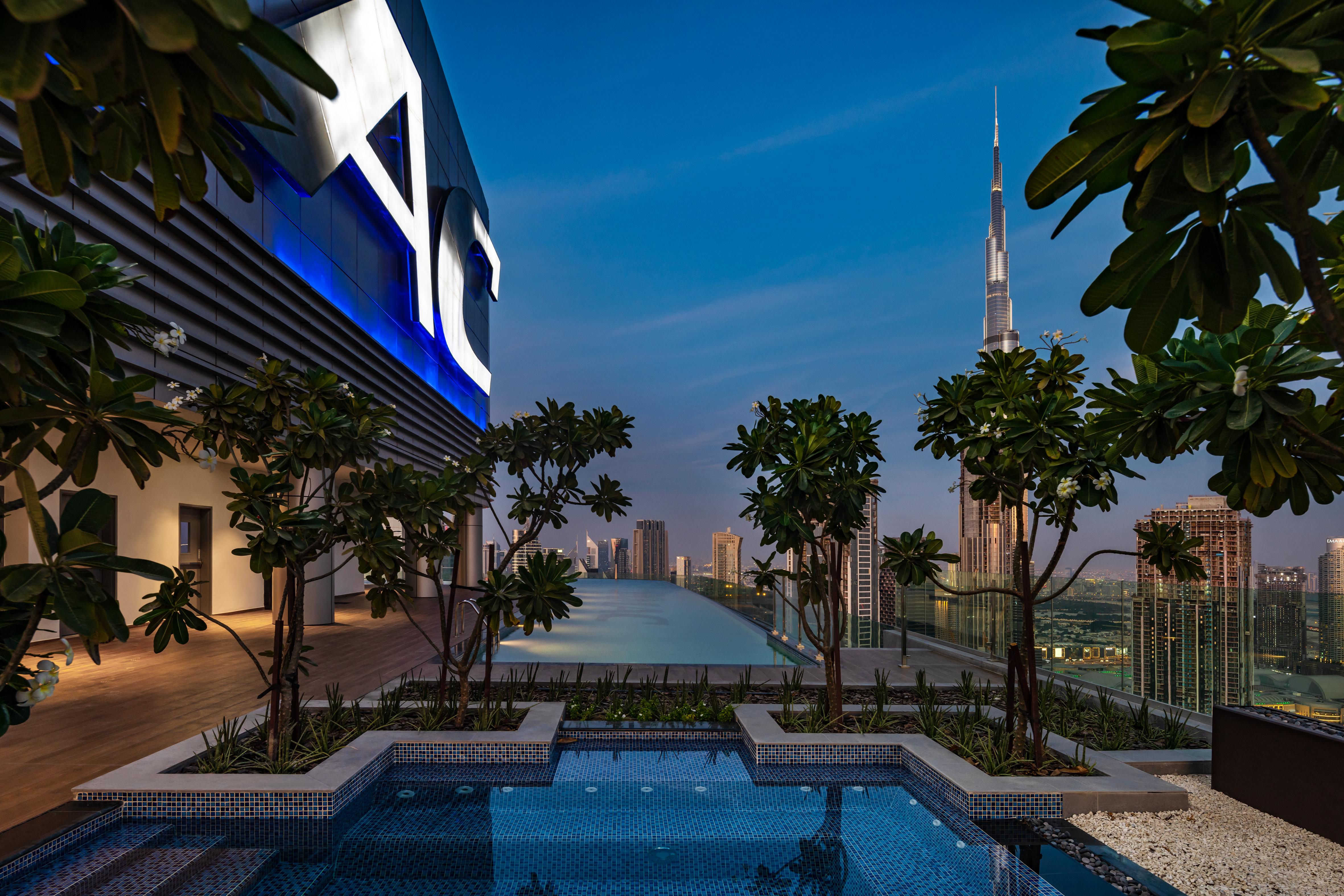 Paramount Hotel Midtown Dubái Exterior foto